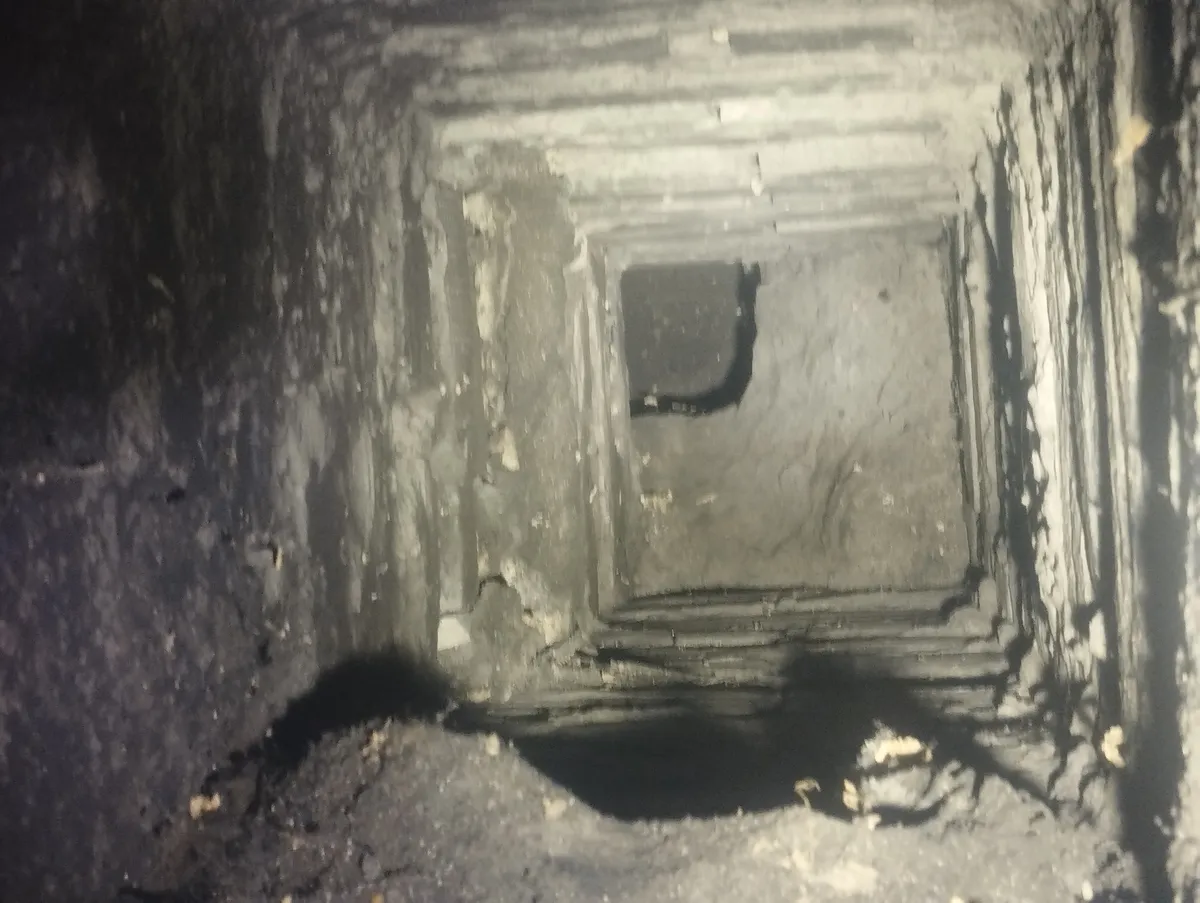 Gammel teglskorstein som må rehabiliteres