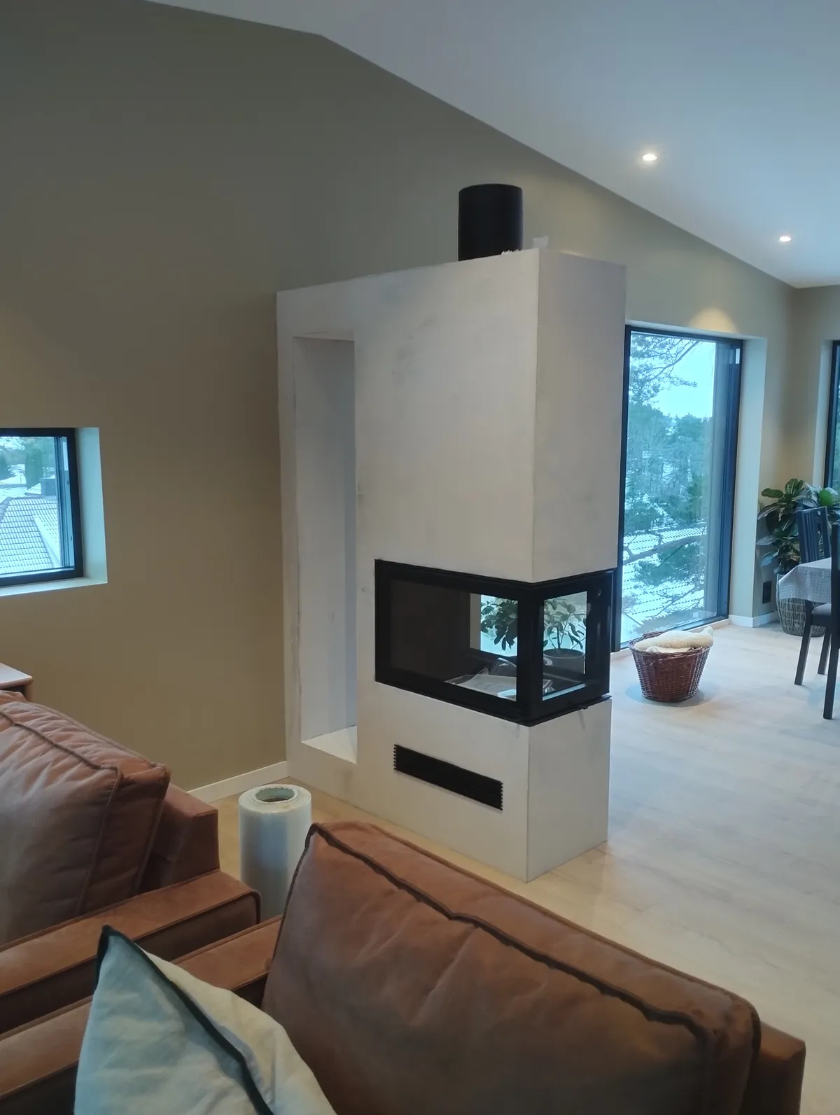 Peisinnsats med 3 glass og vednisje